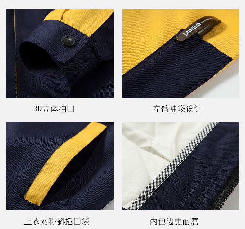 工作服袖口、口袋細(xì)節(jié)展示